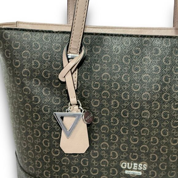 Y2K Vintage Signature Guess Tote Handbag Shoulder Bag Purse - Picture 8 of 13